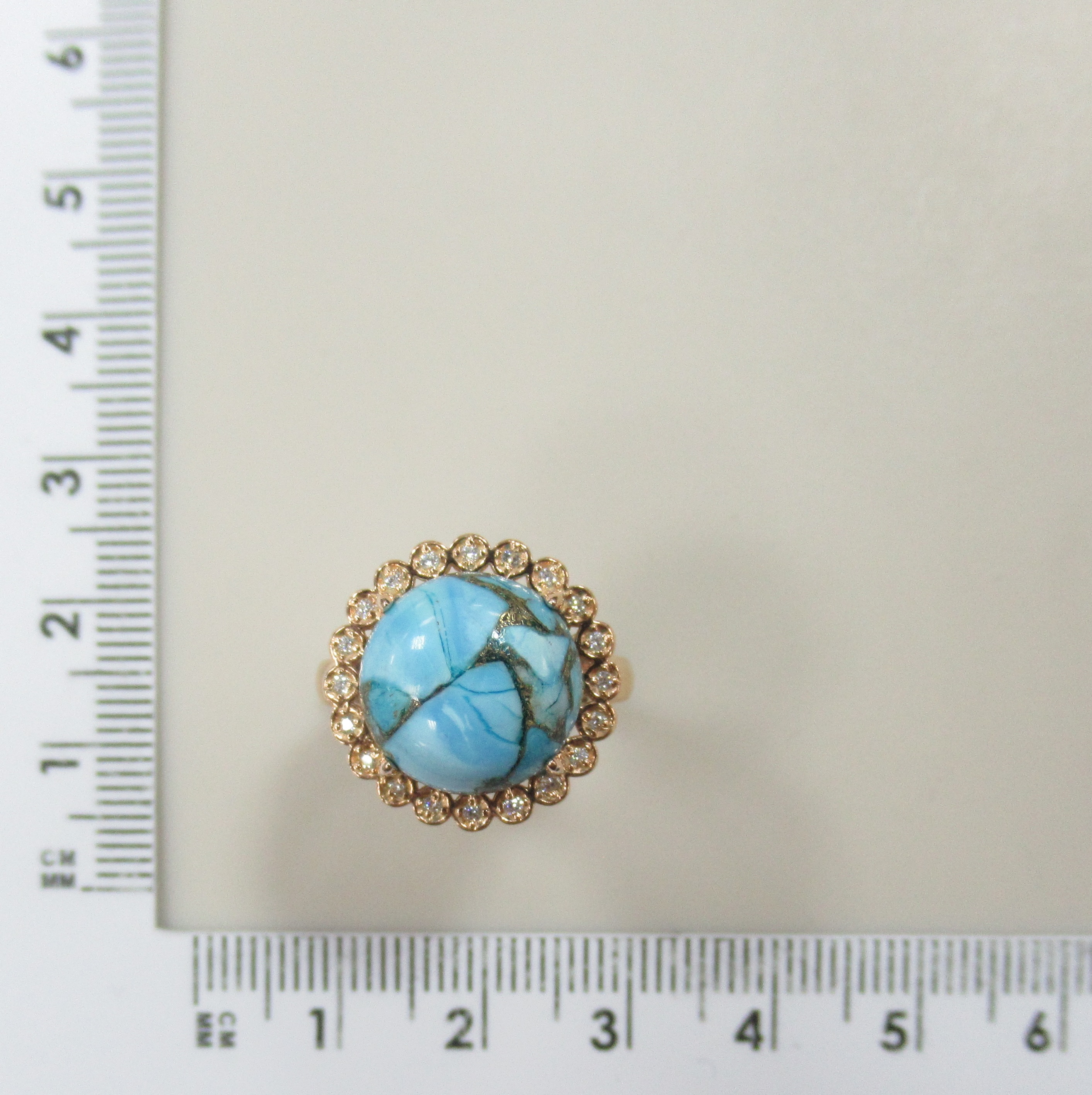 Серебряное кольцо с бирюзой